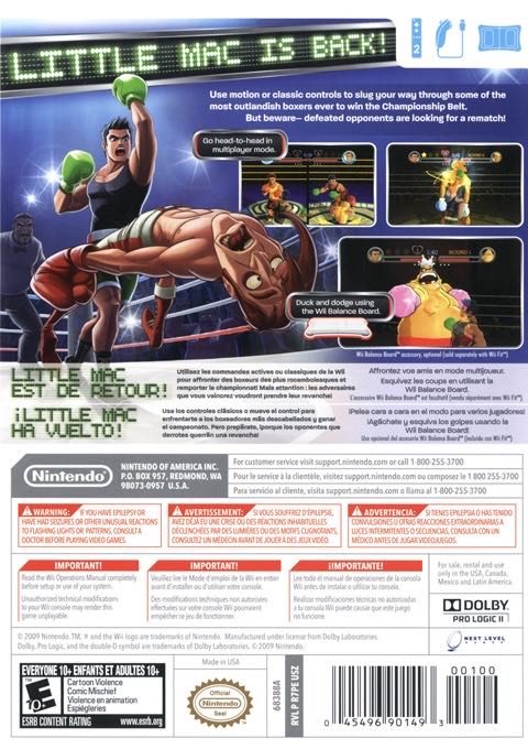 Punch Out - Nintendo Wii video game collectible - Main Image 2