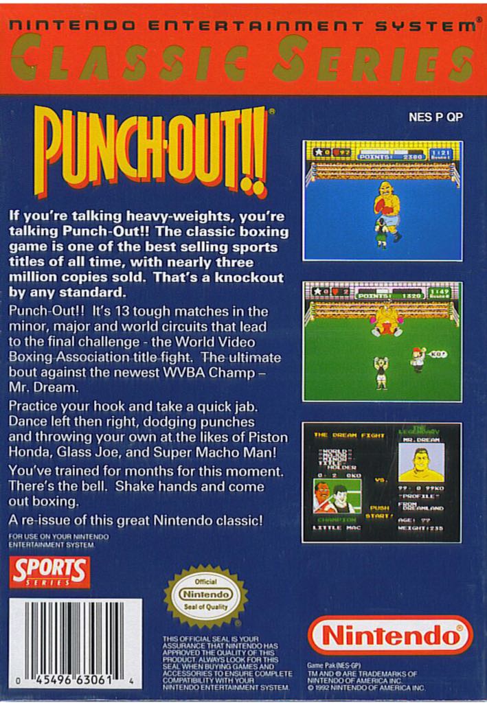 Punch Out - Nintendo Entertainment System (NES) video game collectible - Main Image 2