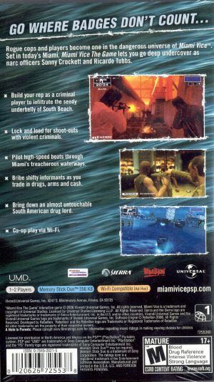 Miami Vice The Game - Sony PlayStation Portable (PSP) video game collectible [Barcode 3348542204294] - Main Image 2