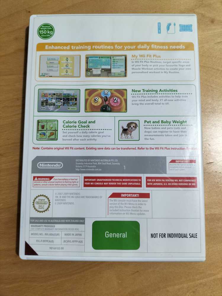 Wii Fit Plus - Nintendo Wii (Nintendo - 2) video game collectible [Barcode 045496367954] - Main Image 2