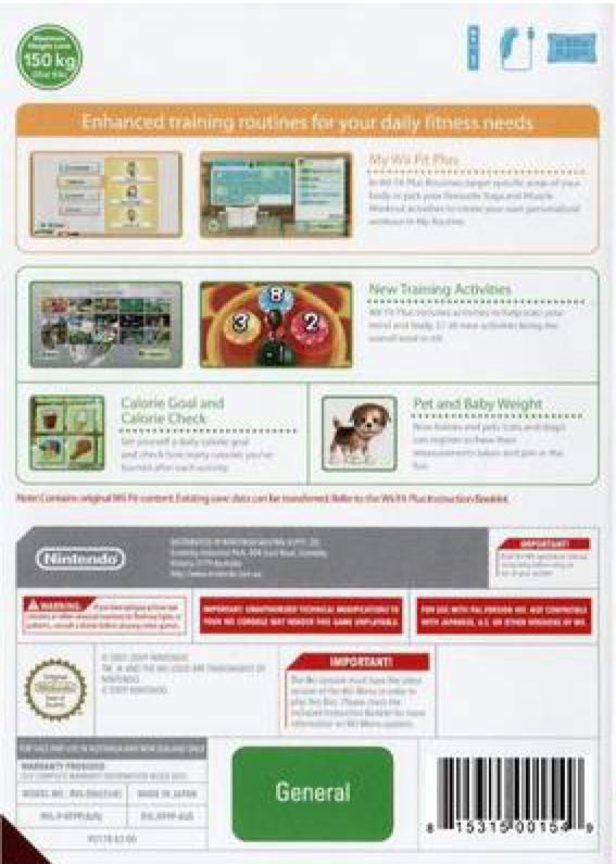Wii Fit Plus - Nintendo Wii (Nintendo - 1-8) video game collectible - Main Image 2