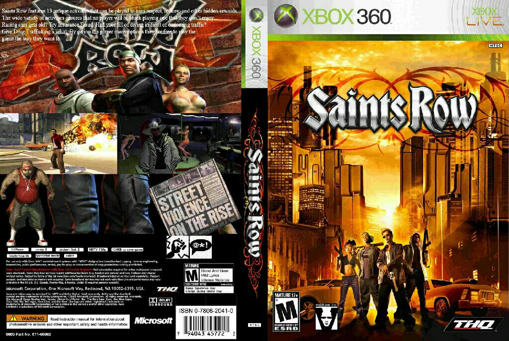 Saints Row - Microsoft Xbox 360 (1) video game collectible [Barcode 4005209077637] - Main Image 2