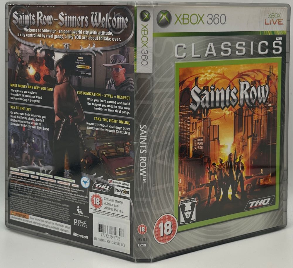 Saints Row (Classics) - Microsoft Xbox 360 (THQ) video game collectible [Barcode 4005209109581] - Main Image 3
