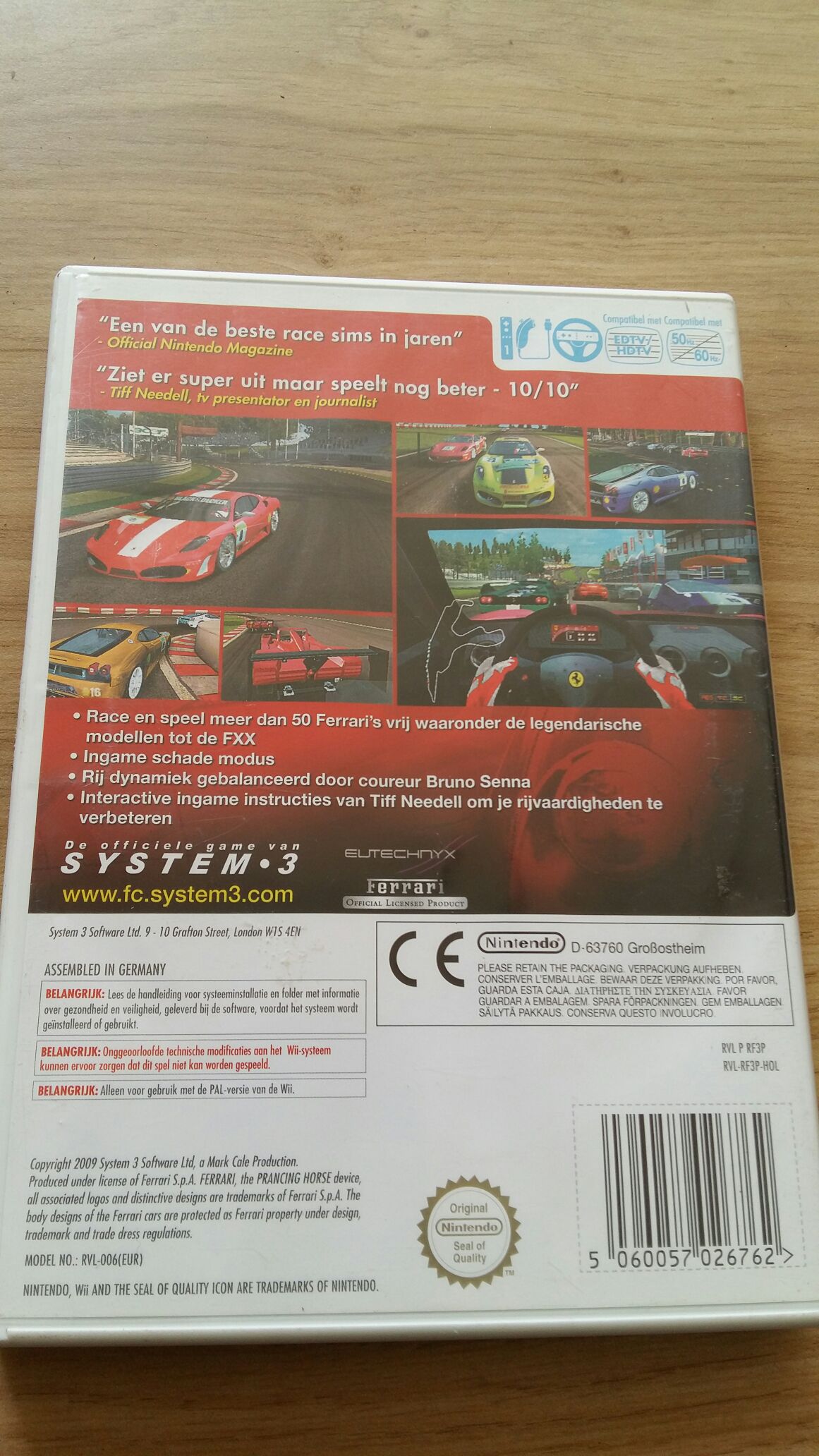Ferrari Challenge - Nintendo Wii video game collectible [Barcode 5060057026762] - Main Image 2