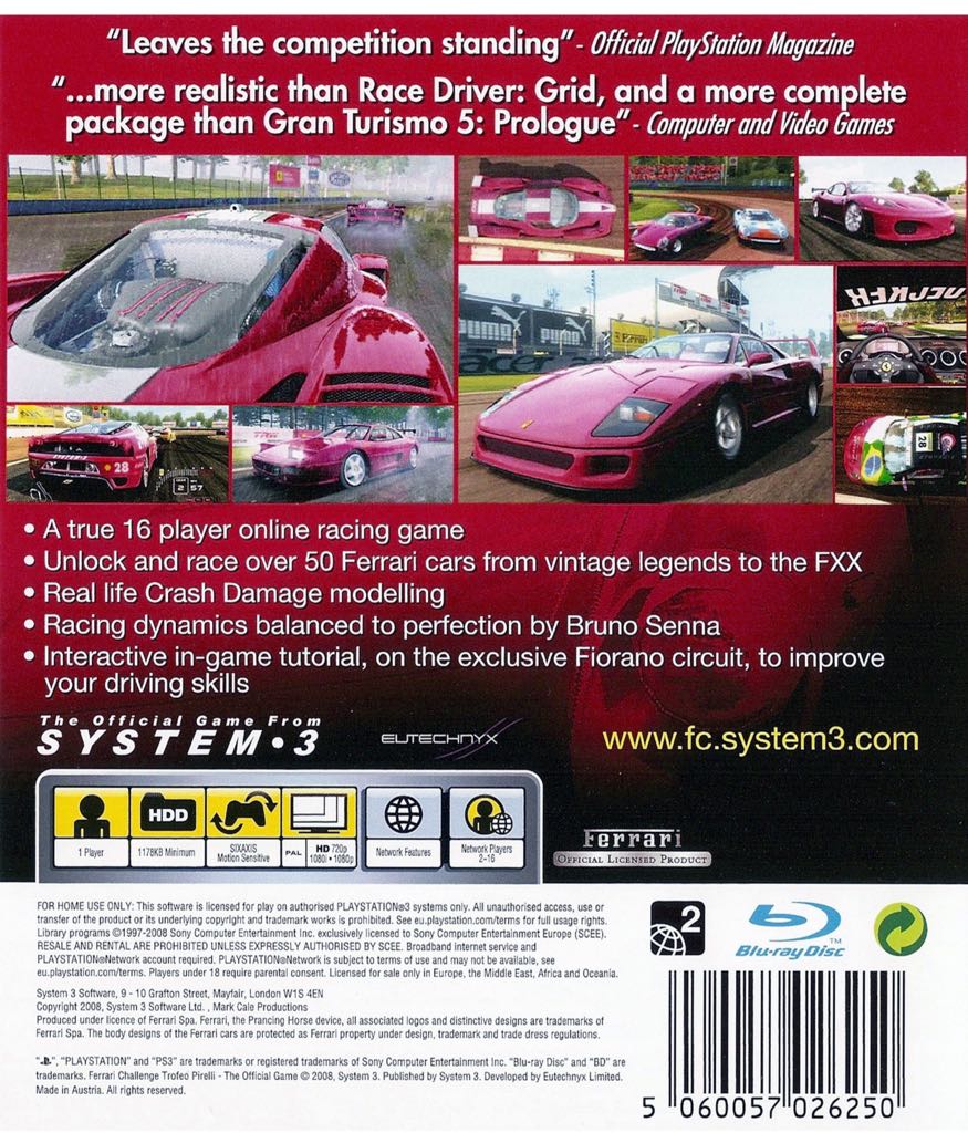 Ferrari Challenge: Edición Coleccionista + Volante - Sony PlayStation 3 (PS3) (System 3 - 1) video game collectible [Barcode 8718591181085] - Main Image 2