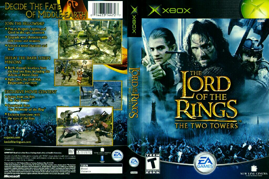 Lord of the Rings: The Two Towers, The - Microsoft Xbox ((EA) Electronic Arts - 1) video game collectible [Barcode 5030942030365] - Main Image 2