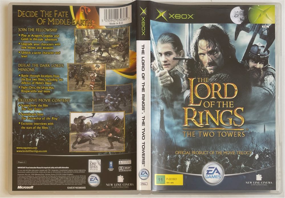 Lord of the Rings: The Two Towers, The - Microsoft Xbox ((EA) Electronic Arts - 1) video game collectible [Barcode 5030942030365] - Main Image 3