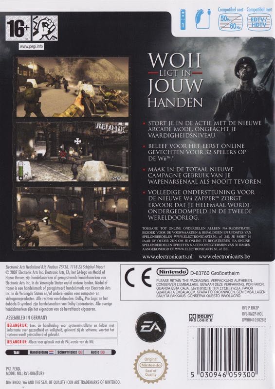 Medal of Honor: Heroes 2 - Nintendo Wii (EA Swiss - 1) video game collectible [Barcode 5030946059300] - Main Image 2