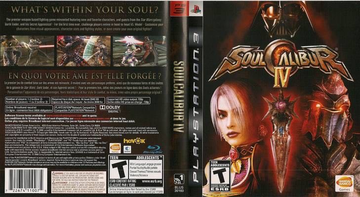 Soul Calibur IV - Sony PlayStation 3 (PS3) (Bandai Namco Games - 2) video game collectible [Barcode 3296580808106] - Main Image 2