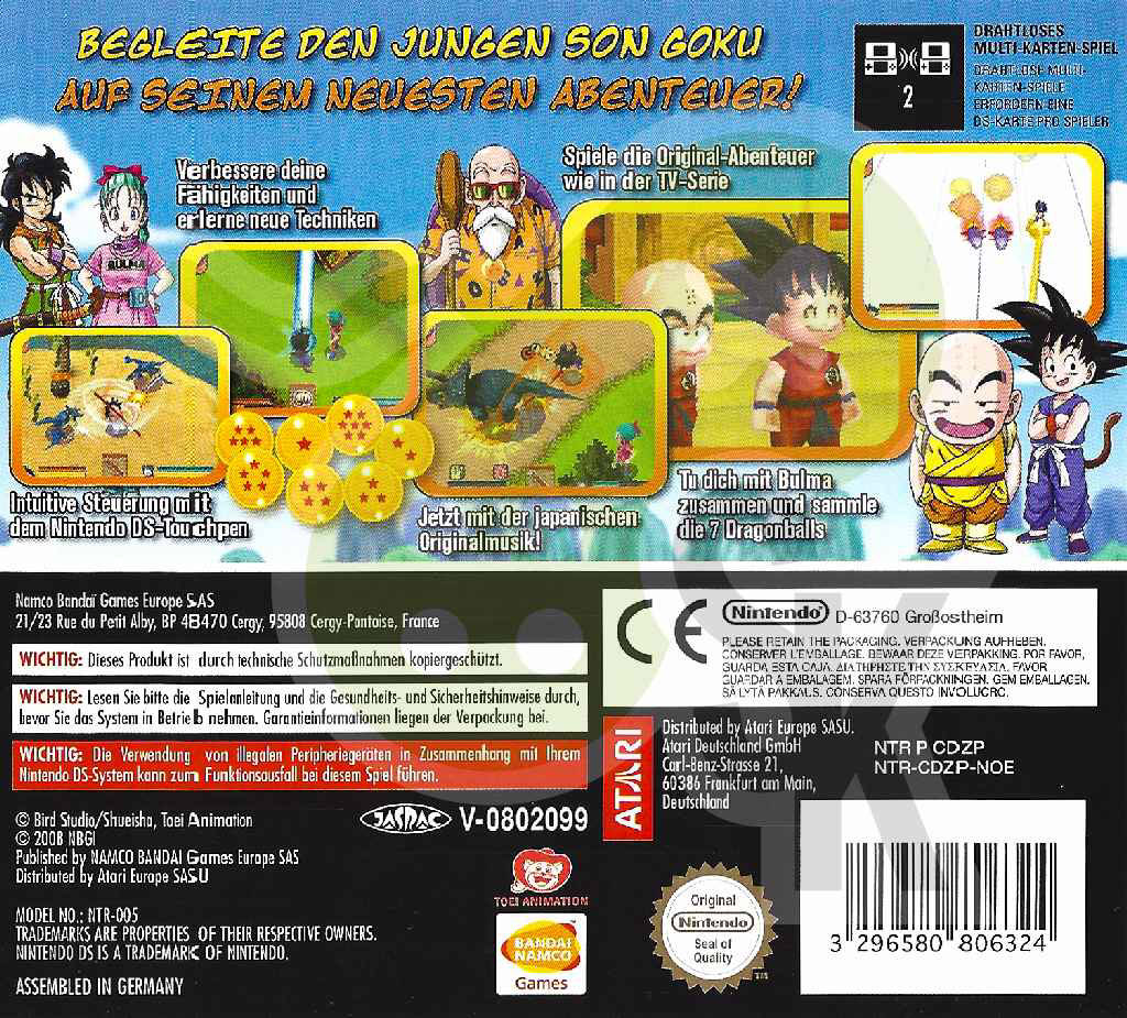 Dragon Ball Origins - Nintendo DS (NAMCO BANDAI Games Europe S.A.S. - 1) video game collectible [Barcode 3296580806324] - Main Image 2