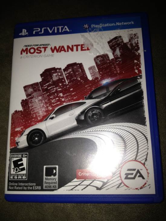 Need for Speed: Most Wanted - Sony PlayStation Vita (PS Vita) (Electronic Arts - 4) video game collectible [Barcode 014633197488] - Main Image 2