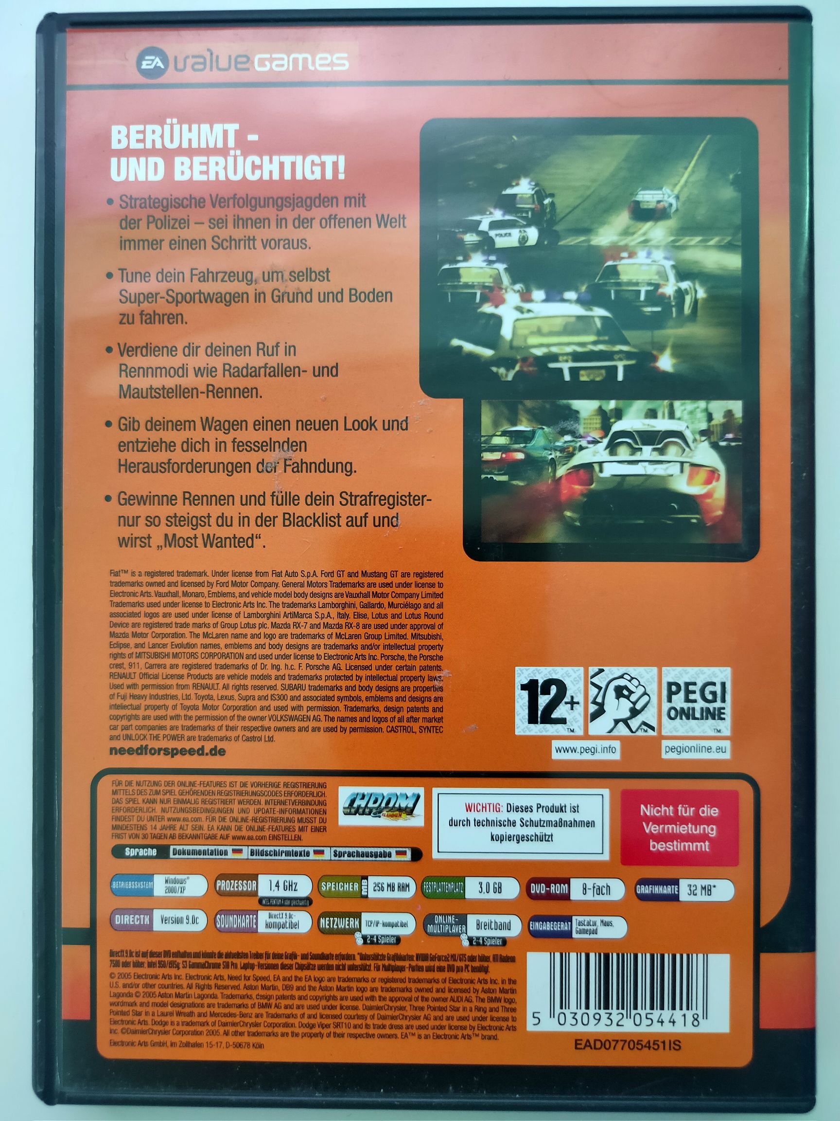 Need For Speed Most Wanted - PC video game collectible [Barcode 5030932054418] - Main Image 2