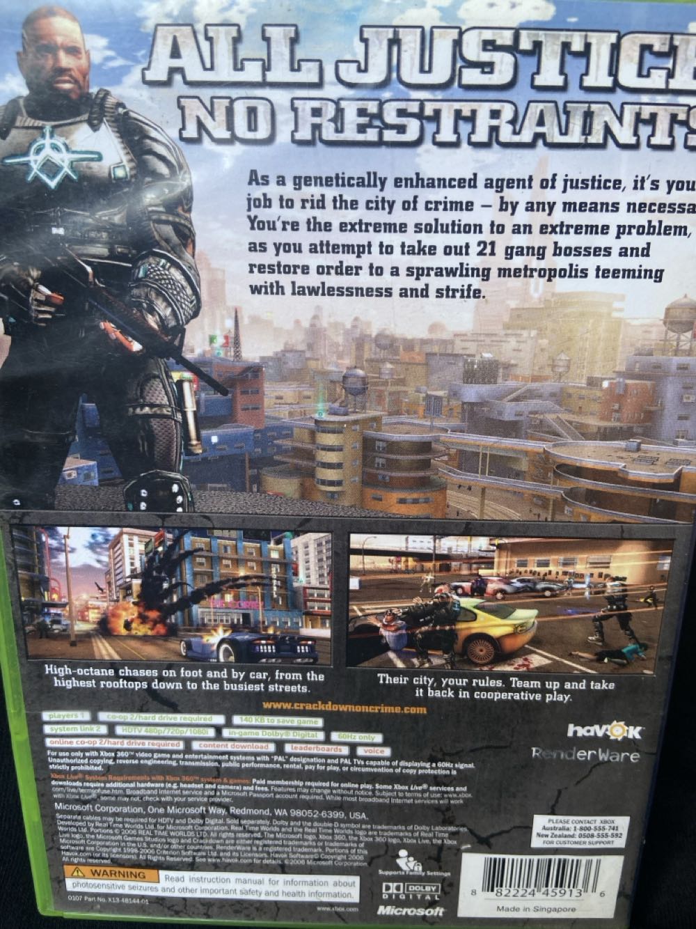 Crackdown - Microsoft Xbox 360 (Microsoft) video game collectible [Barcode 882224459136] - Main Image 2