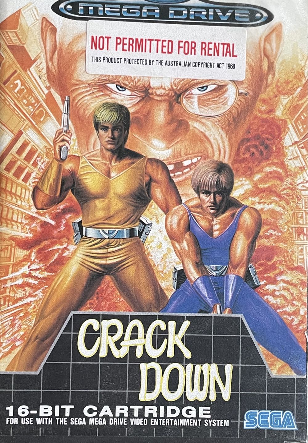 Crackdown - Sega Genesis Mini video game collectible - Main Image 2