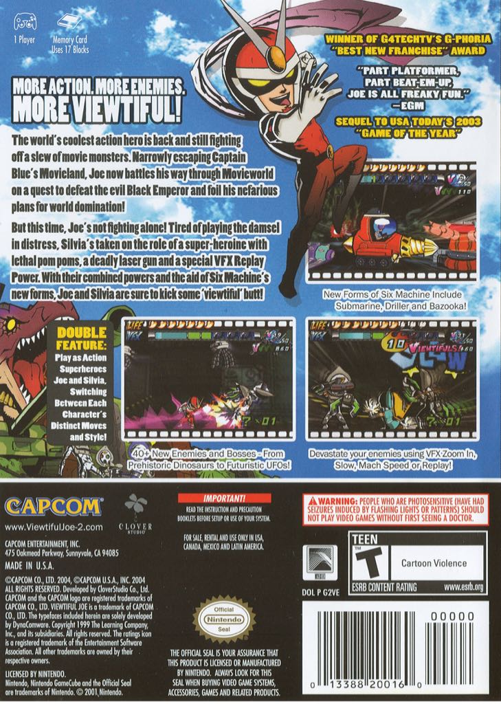 Viewtiful Joe 2 - Nintendo GameCube (Capcom - 2) video game collectible [Barcode 5055060950784] - Main Image 2