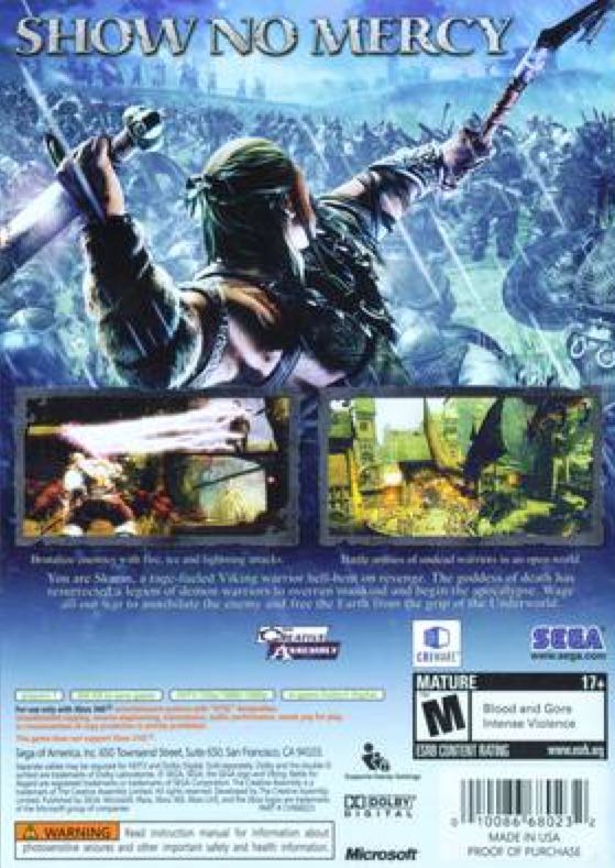 Viking: Battle For Asgard - Sony PlayStation 3 (PS3) (Sega - 1) video game collectible [Barcode 5060138436466] - Main Image 2