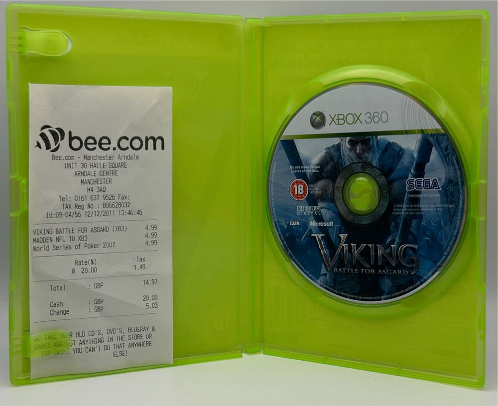 Viking: Battle For Asgard - Microsoft Xbox 360 (Sega - 1) video game collectible [Barcode 5060138436497] - Main Image 4