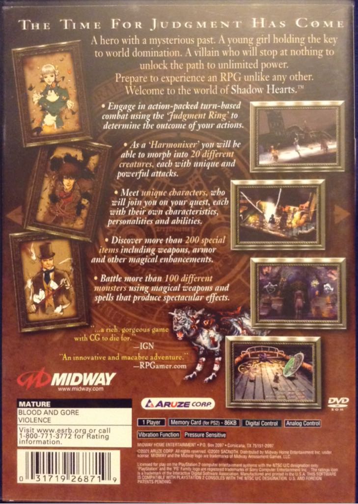 Shadow Hearts - Sony PlayStation 2 (PS2) (1) video game collectible - Main Image 2