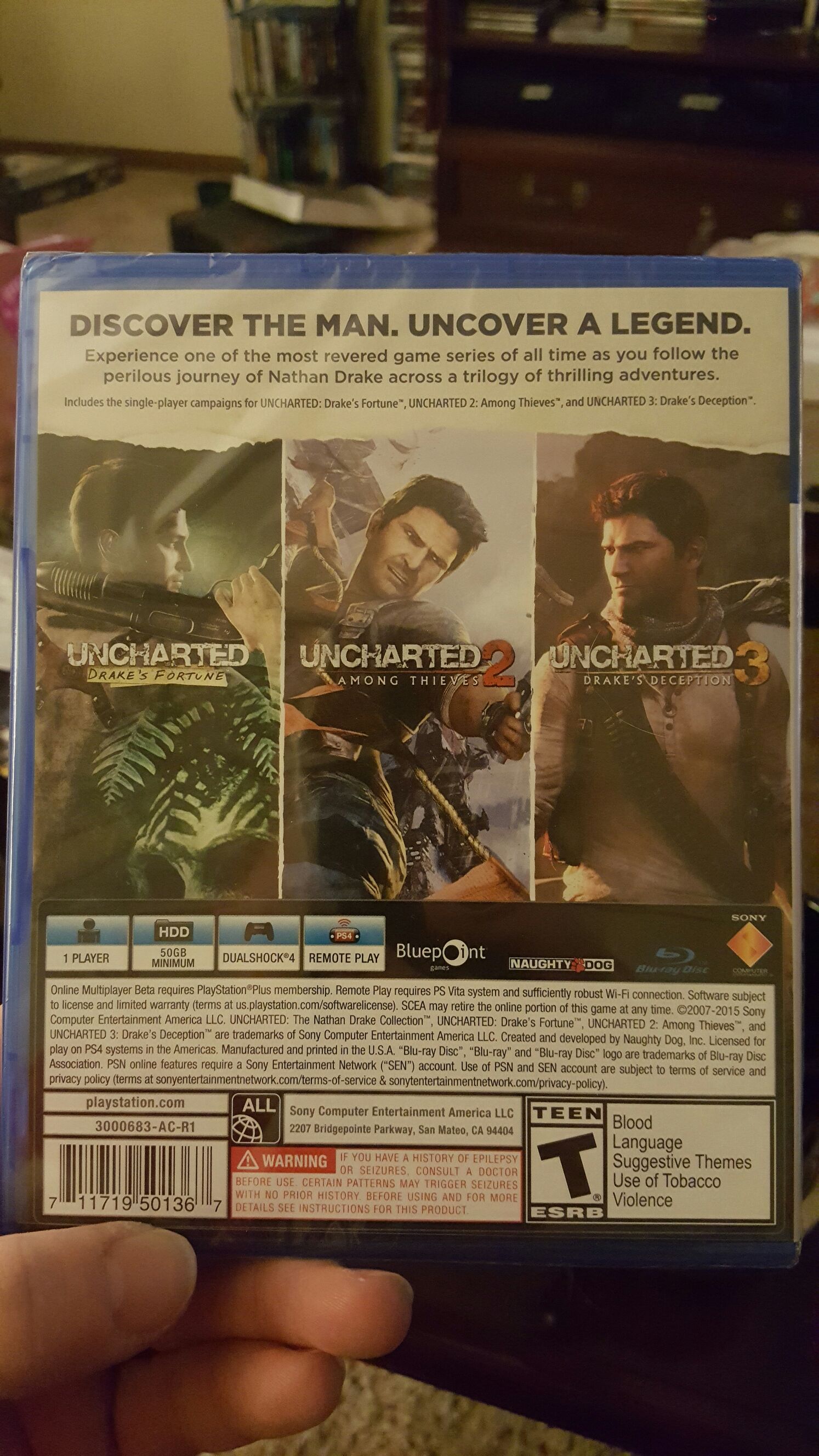 Uncharted : Drake’s Fortune - Sony PlayStation 4 (PS4) video game collectible - Main Image 2
