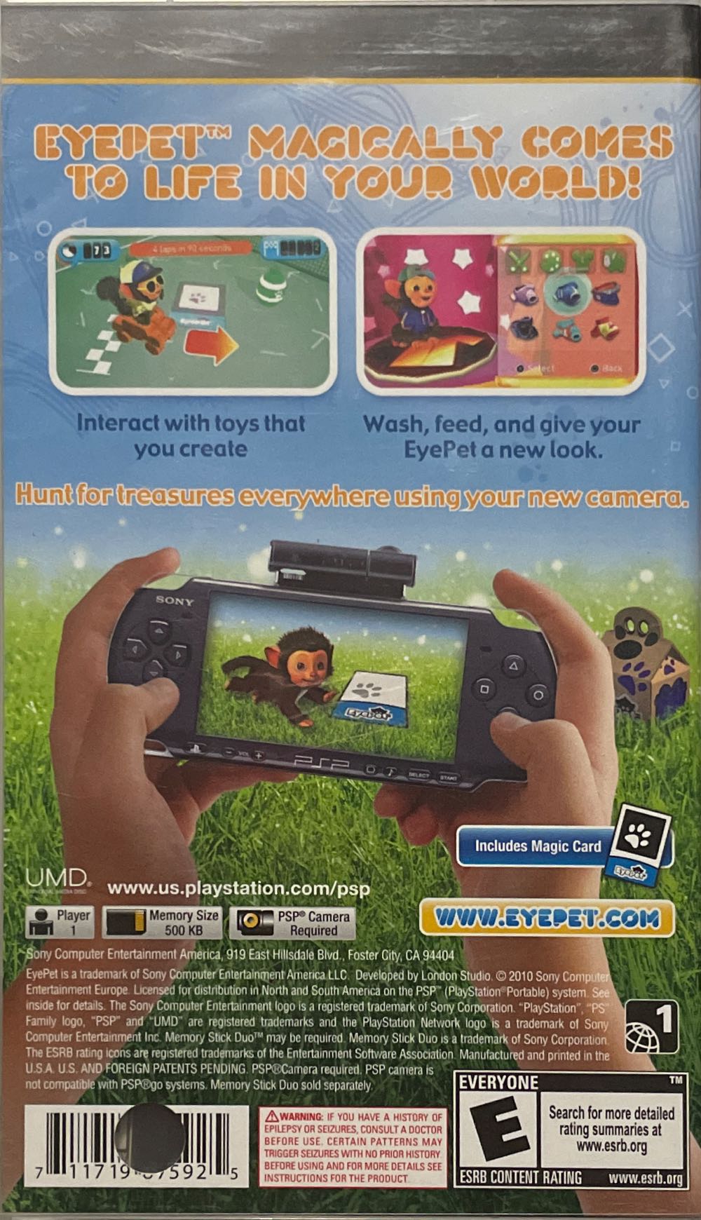 EyePet - Sony PlayStation Portable (PSP) (Sony) video game collectible [Barcode 1171987592] - Main Image 2
