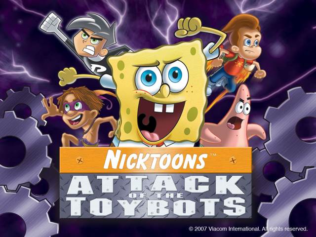 Nicktoons Attack of the Toybots - Nintendo Wii (THQ - 2 Players) video game collectible [Barcode 785138301327] - Main Image 2