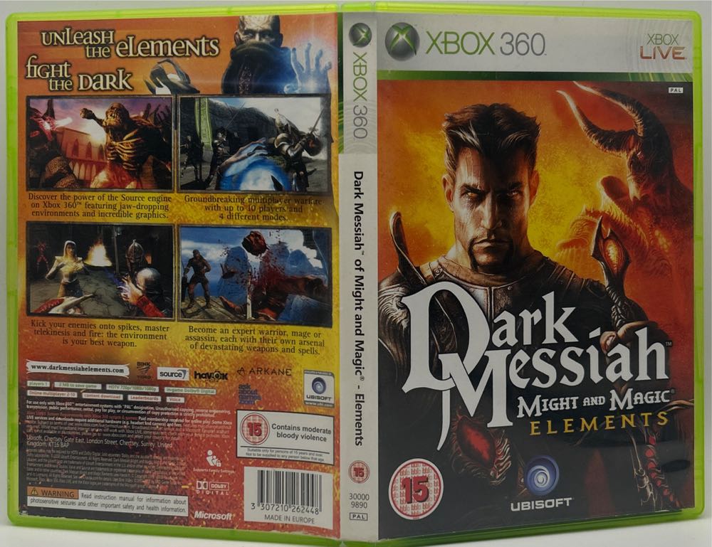 Dark Messiah of Might and Magic Elements - Microsoft Xbox 360 (Ubisoft - 1) video game collectible [Barcode 3307210262448] - Main Image 3