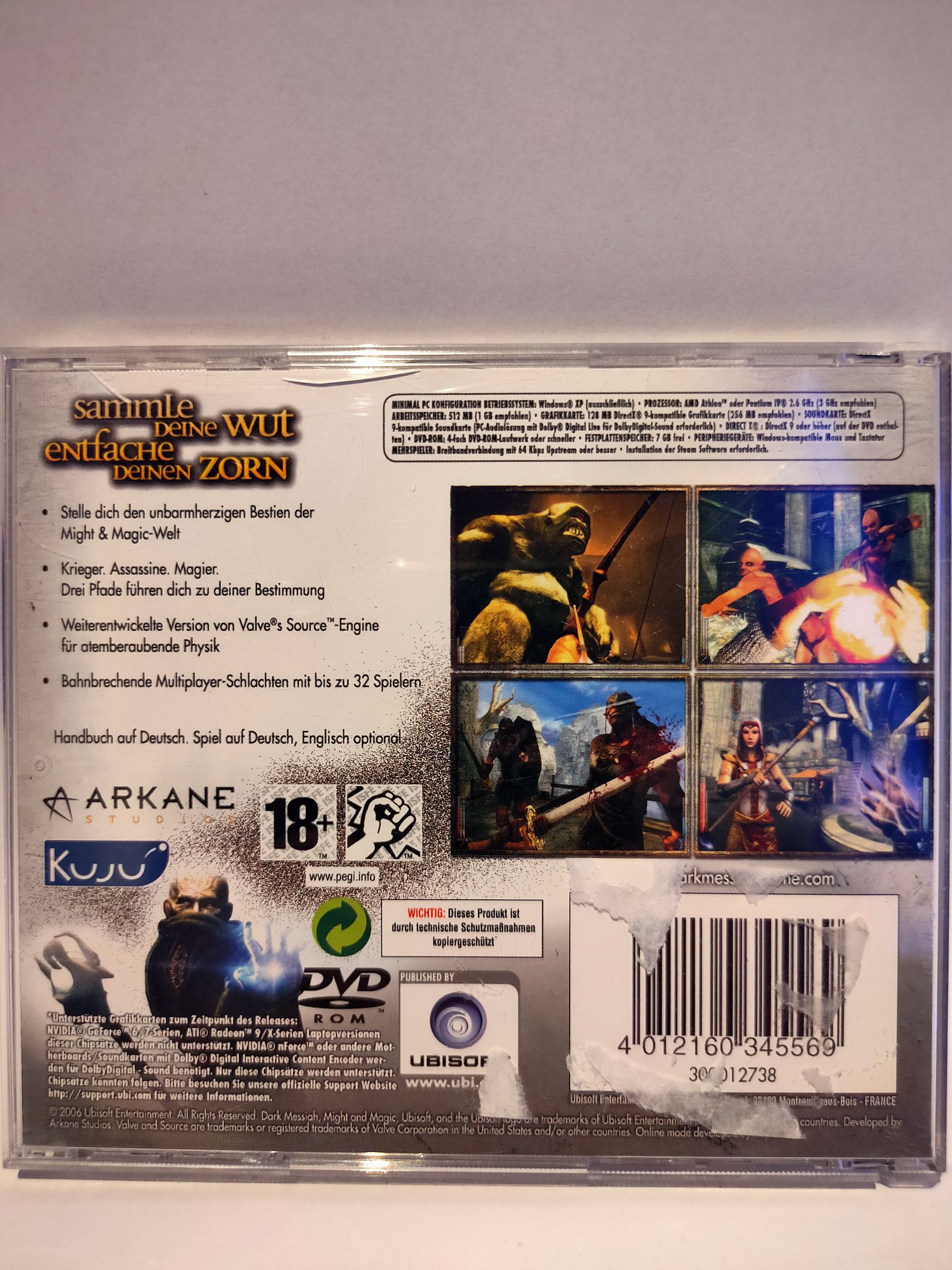 Dark Messiah Might and Magic - PC (1) video game collectible [Barcode 4012160345569] - Main Image 2
