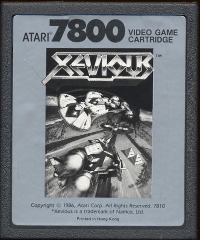 Xevious - Atari 7800 (Atari Corporation - 2) video game collectible [Barcode 077000400192] - Main Image 3