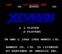 Xevious - Nintendo Entertainment System (NES) (Namco Bandai - 1) video game collectible - Main Image 3