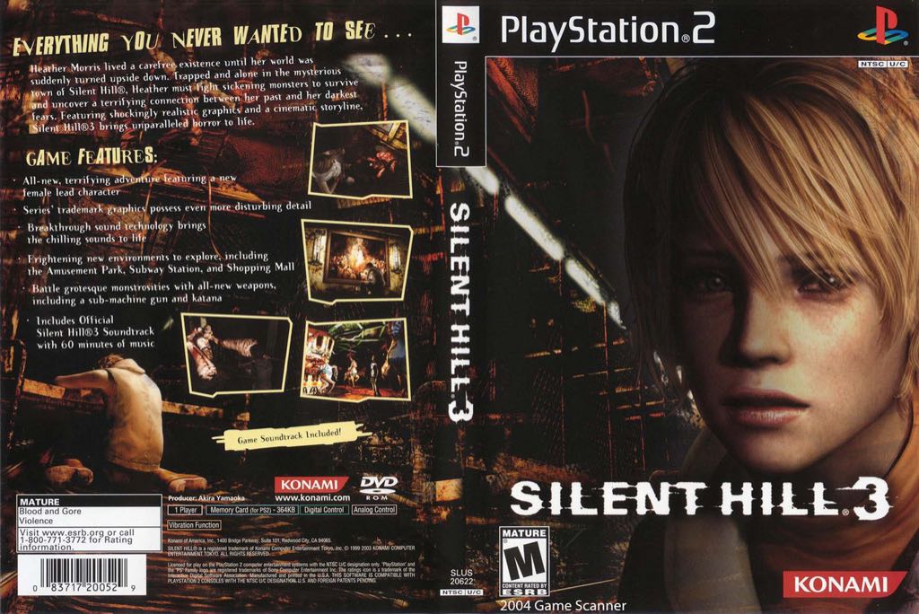 Silent Hill 3 - PC (Konami - 1) video game collectible [Barcode 083717234432] - Main Image 2