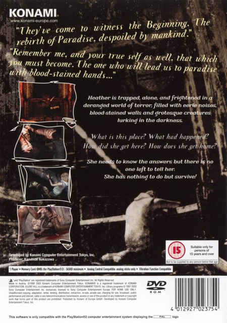 Silent Hill 3 - Sony PlayStation 2 (PS2) (Konami - 1) video game collectible [Barcode 4012927023761] - Main Image 2