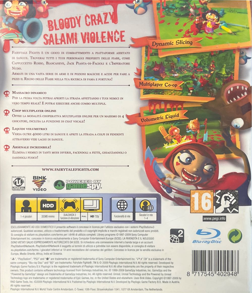 Fairytale Fights - Sony PlayStation 3 (PS3) (Playlogic) video game collectible [Barcode 8717545402948] - Main Image 2