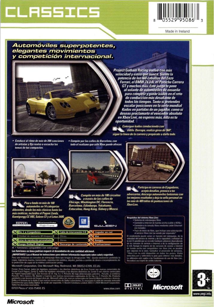 Project Gotham Racing 2 - Microsoft Xbox video game collectible [Barcode 805529950863] - Main Image 2