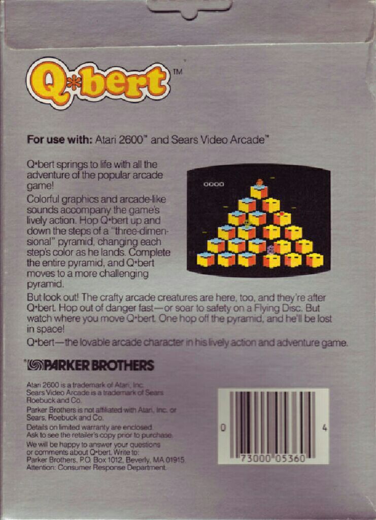 Q-Bert - Sony PlayStation video game collectible [Barcode 5023117544187] - Main Image 2