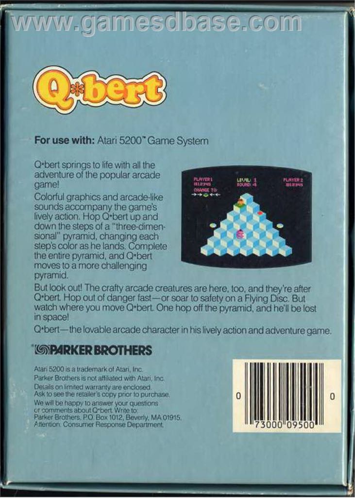 Q-Bert - Atari 5200 video game collectible - Main Image 2