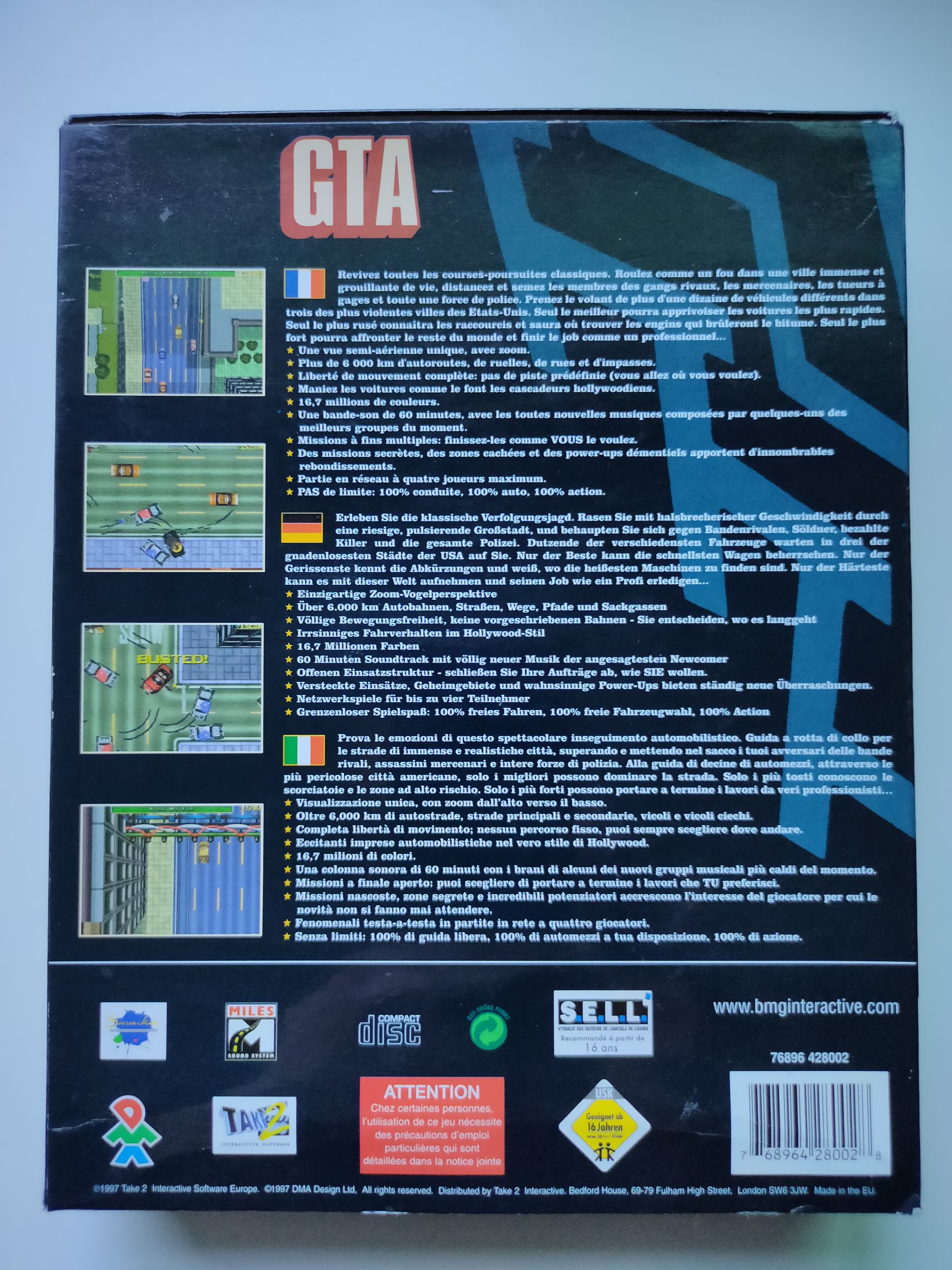 Grand Theft Auto - PC video game collectible [Barcode 768964280028] - Main Image 2