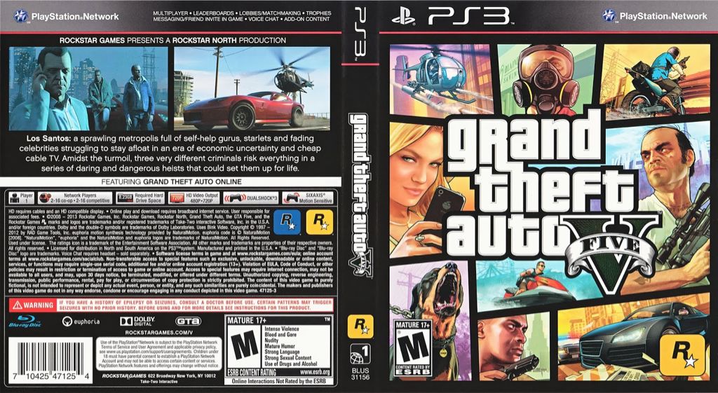 Grand Theft Auto - Sony PlayStation 3 (PS3) (Rock Star Games) video game collectible - Main Image 2