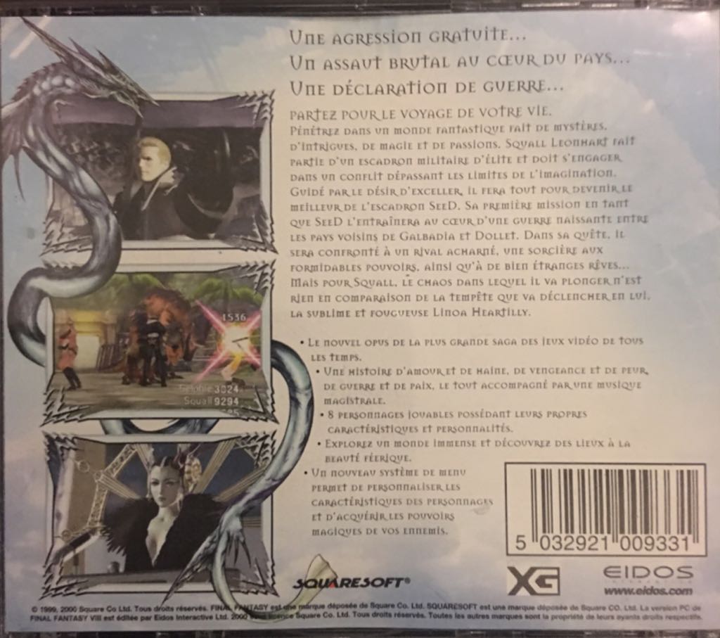 Final Fantasy VIII - PC video game collectible [Barcode 5032921009331] - Main Image 2