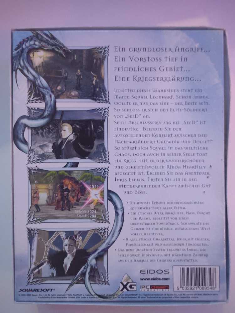 Final Fantasy VIII - PC video game collectible [Barcode 5032921009348] - Main Image 2