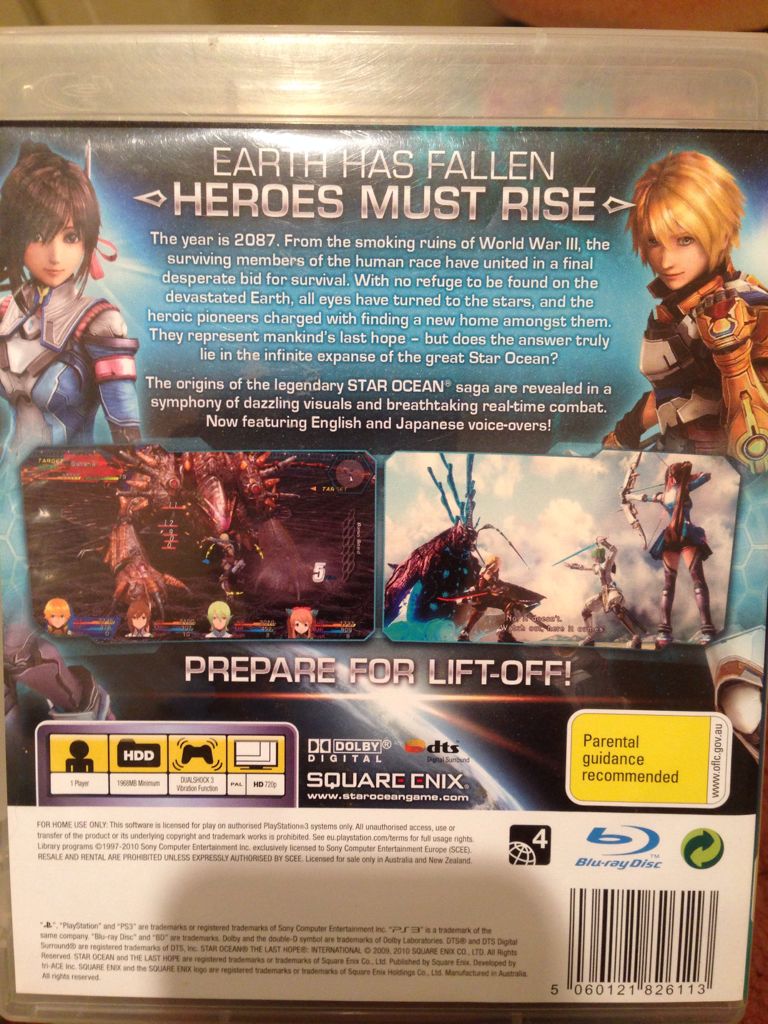 Star Ocean: The Last Hope - Sony PlayStation 3 (PS3) (Square Enix - 1) video game collectible [Barcode 5060121826113] - Main Image 2