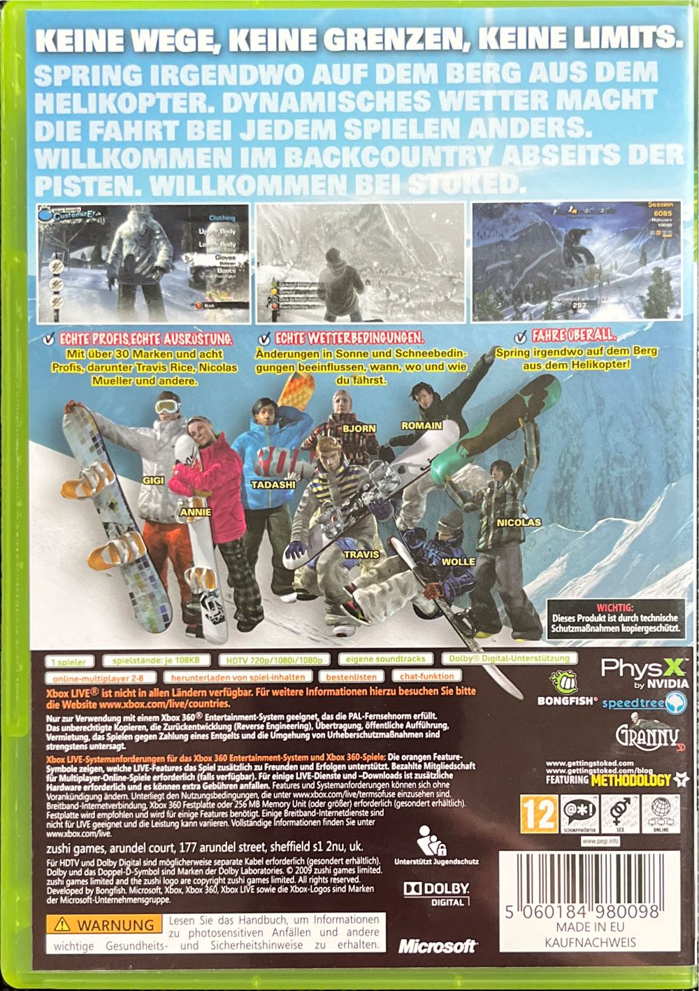 Stoked - Microsoft Xbox 360 (8) video game collectible [Barcode 5060184980098] - Main Image 2