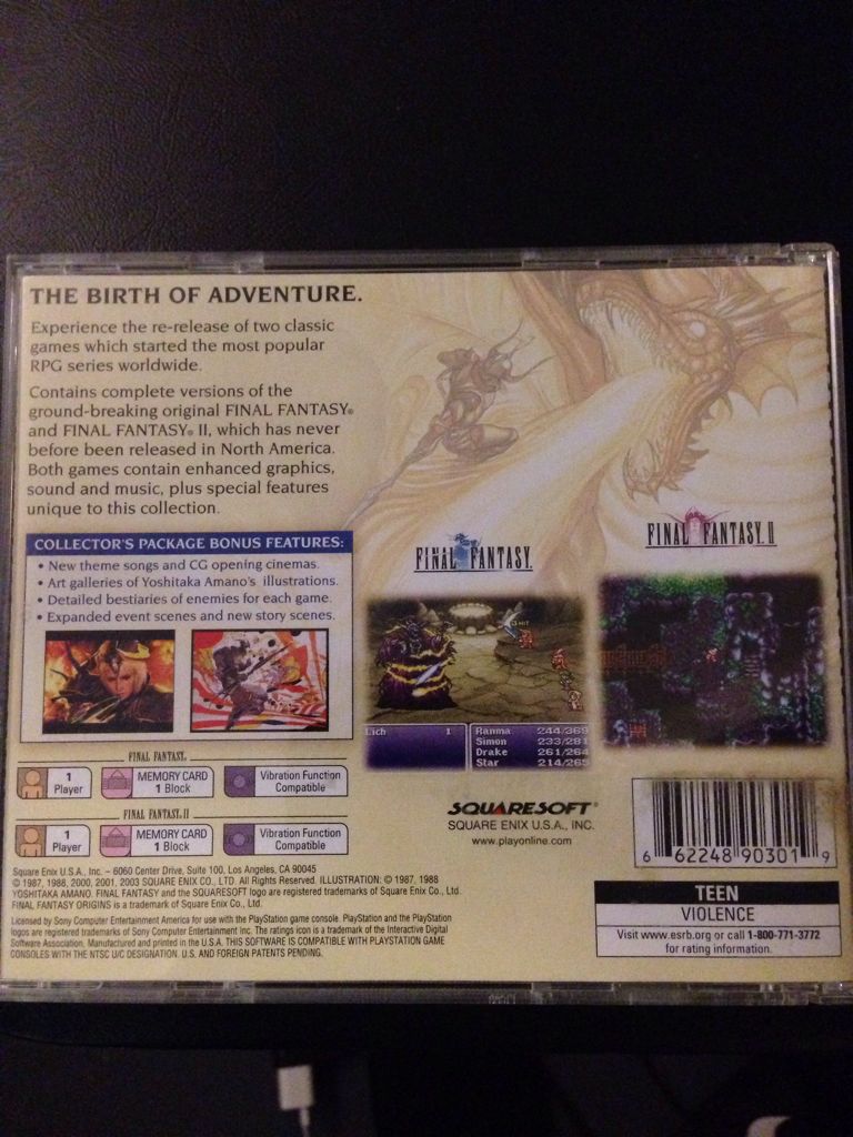 Final Fantasy - Sony PlayStation video game collectible - Main Image 2