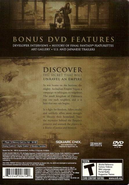 Final Fantasy XII Collector’s Edition - Sony PlayStation 2 (PS2) (Square Enix - 1) video game collectible [Barcode 662248906140] - Main Image 2