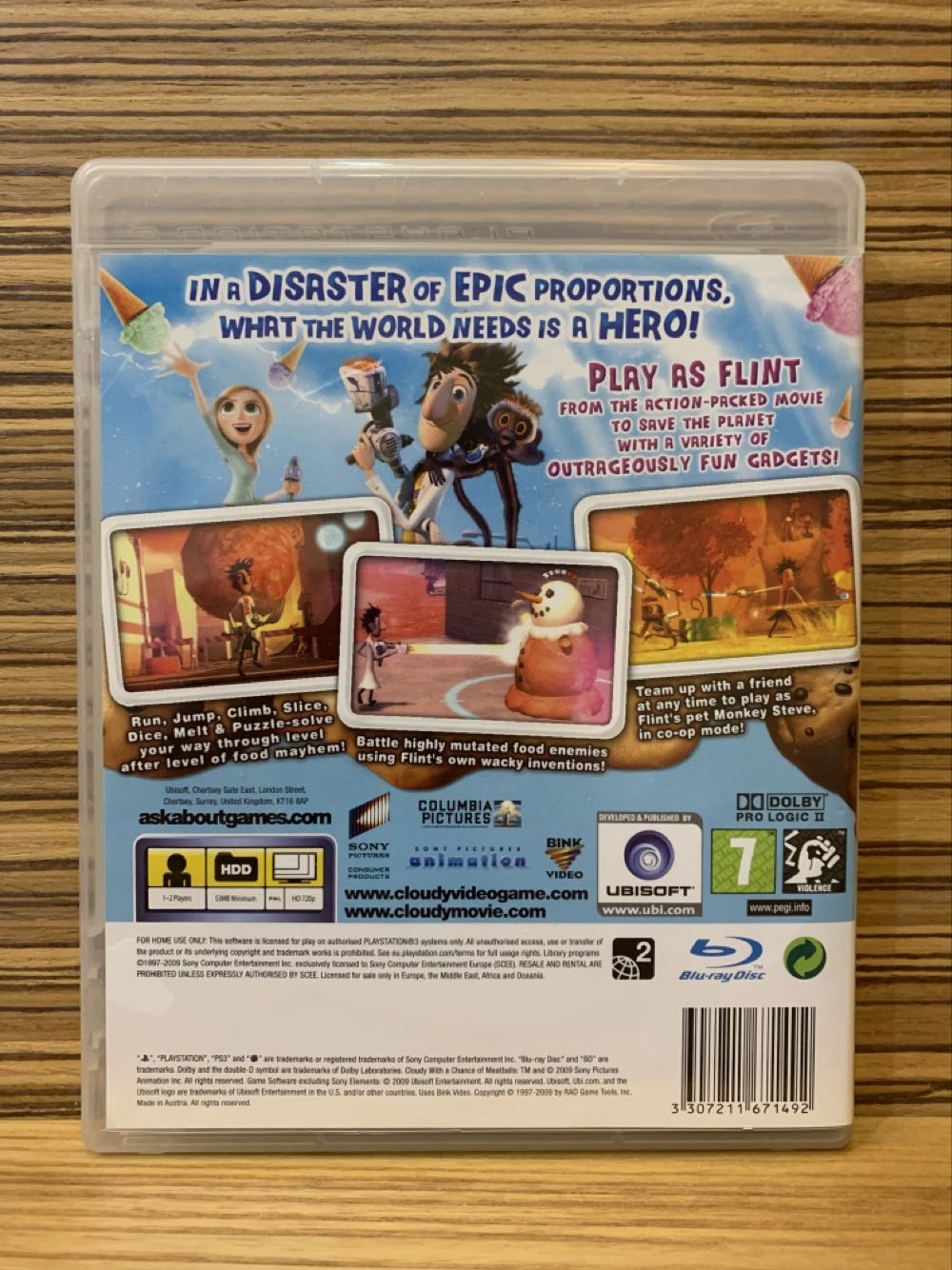 Cloudy With A Chance Of Meatballs - Sony PlayStation 3 (PS3) (1) video game collectible [Barcode 3307211671492] - Main Image 2