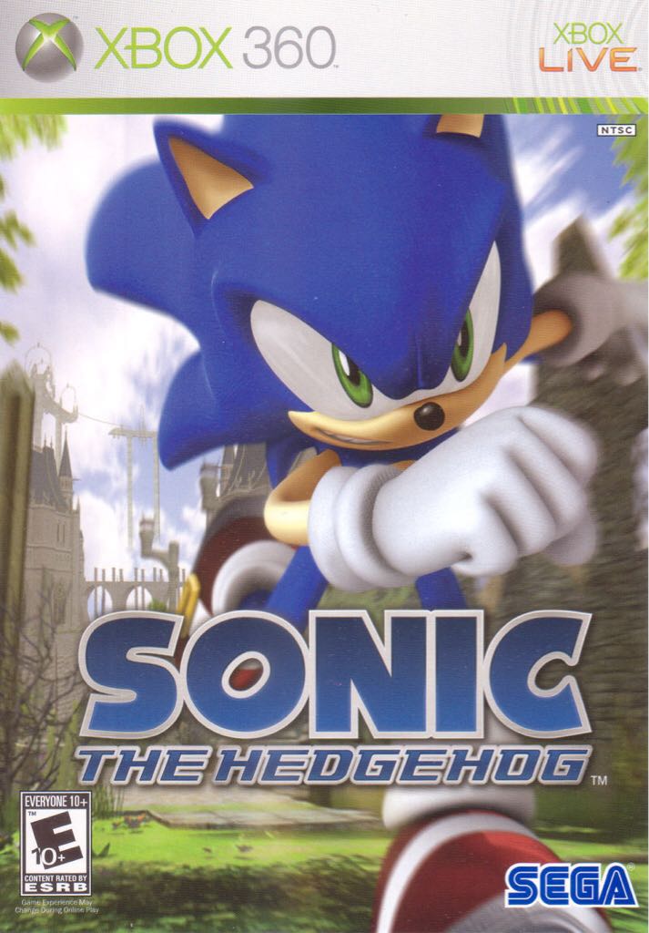 Sonic The Hedgehog - Microsoft Xbox 360 (Sega - 1-2) video game collectible - Main Image 1