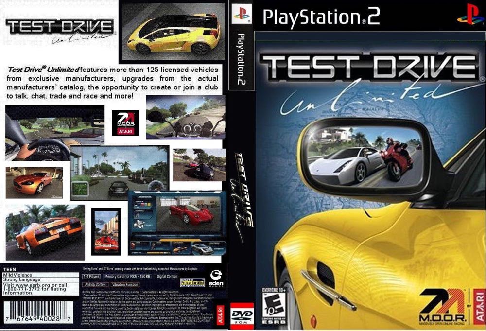 (2007) Test Drive Unlimited - Sony PlayStation 2 (PS2) (Atari - 1) video game collectible [Barcode 742725271494] - Main Image 2