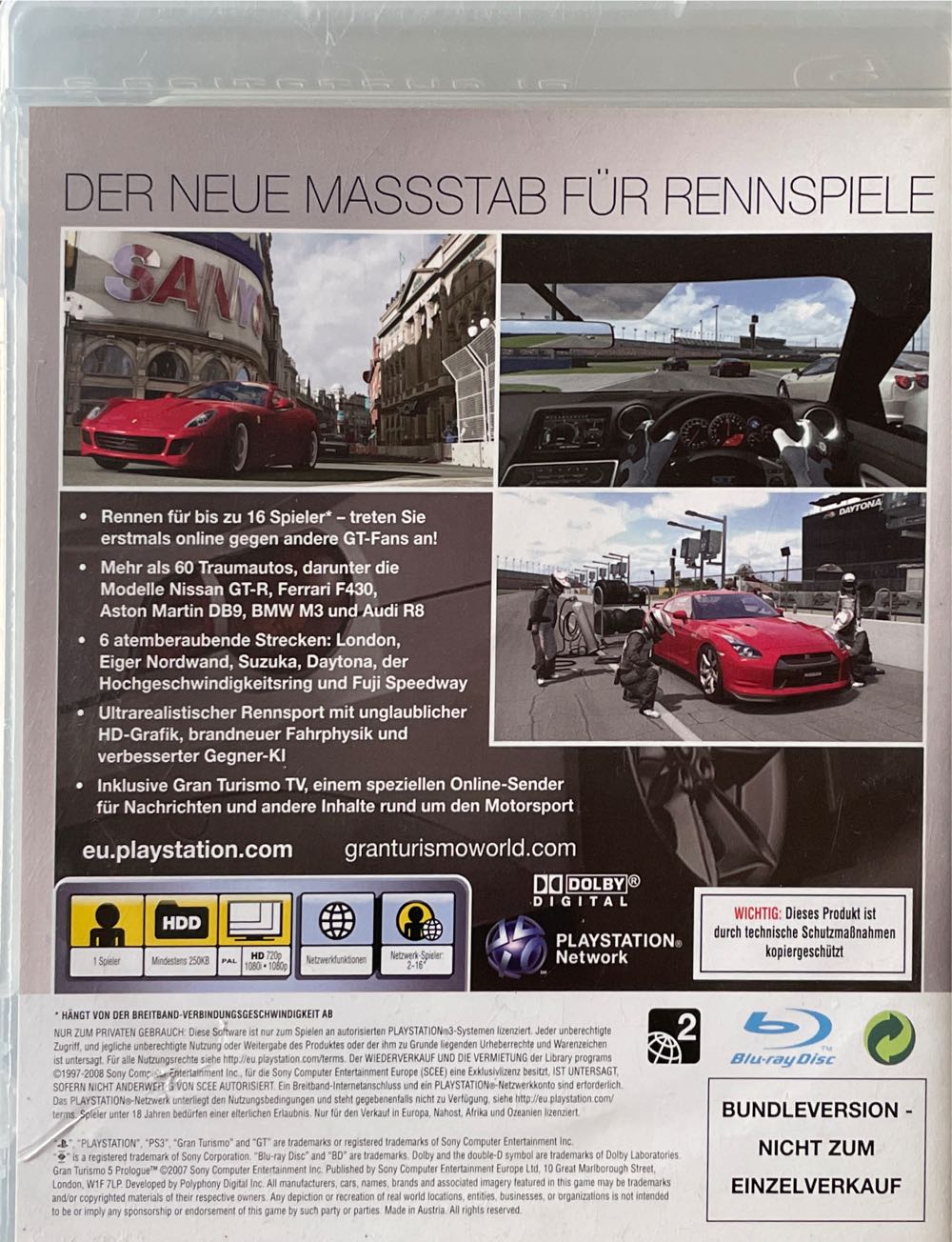 Granturismo 5 Prologue - Sony PlayStation 3 (PS3) video game collectible [Barcode 71171946795] - Main Image 2