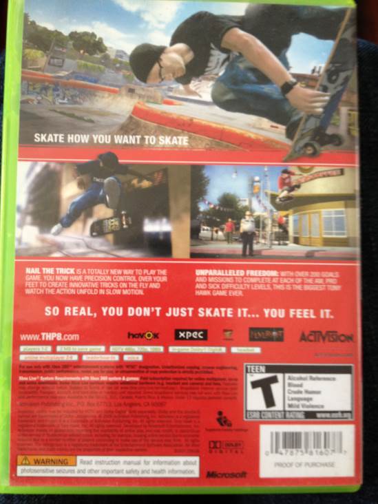 Tony Hawks Project 8 - Microsoft Xbox 360 (Activision - 2) video game collectible [Barcode 0047875816077] - Main Image 2