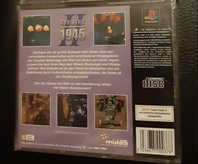 Strikers 1945 II - Sony PlayStation video game collectible [Barcode 5036675000378] - Main Image 2