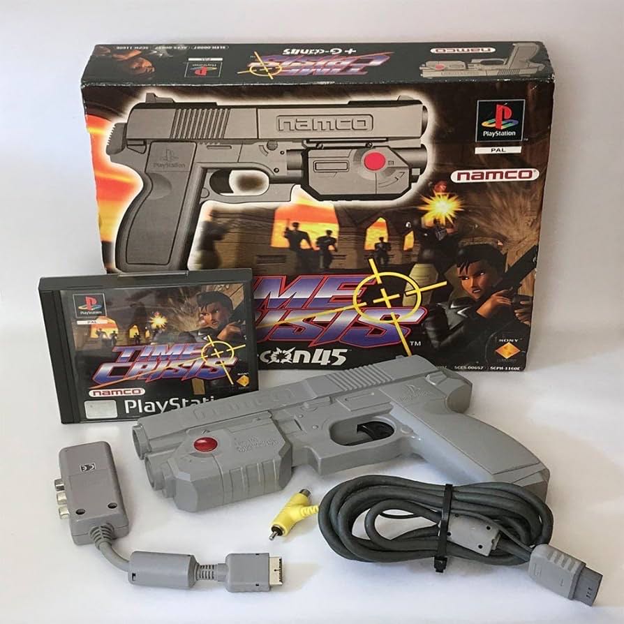 Time Crisis + G-Con 45 - Sony PlayStation (Namco - 2) video game collectible [Barcode 711719608004] - Main Image 3